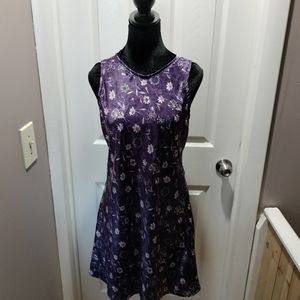 Vintage Purple Silky Dress